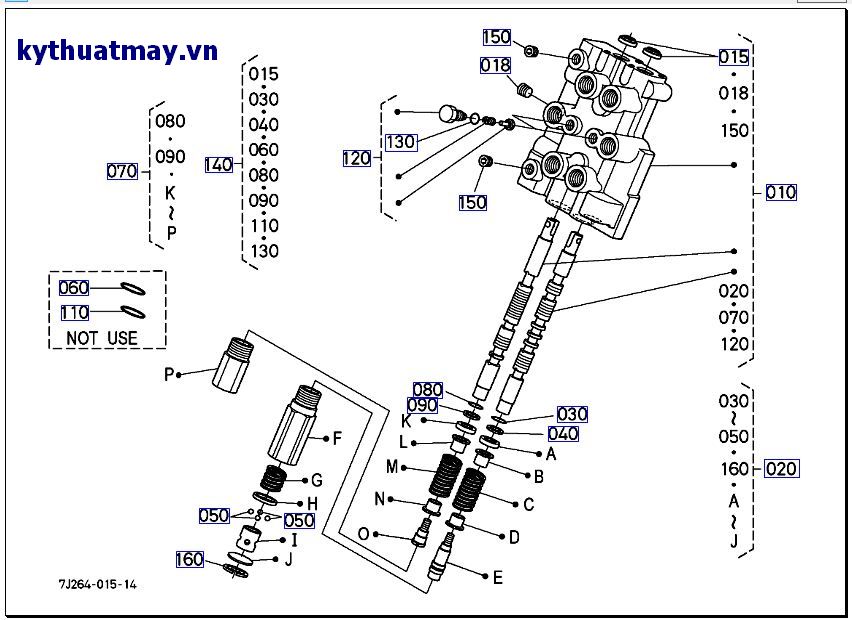 Van điều khiển ( những bộ phận cấu thành) <=T2590